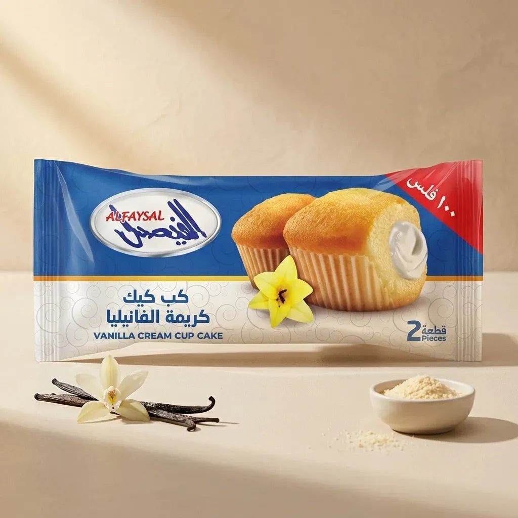 Cupcake Vanilla Filled Cream 60G 2Pc